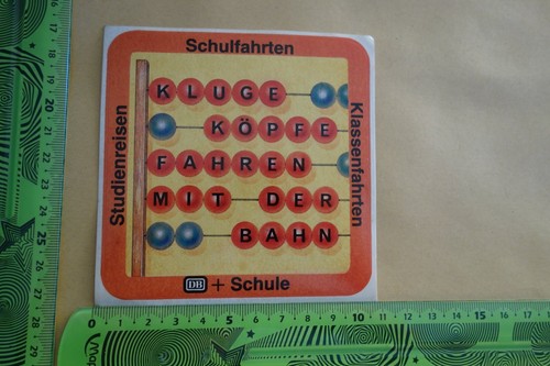 Alter aufkleber deutsche bahn - aufkleber,