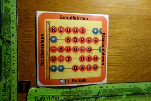 Alter aufkleber deutsche bahn - deutsche,